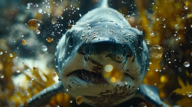 Fierce shark Footage 4K