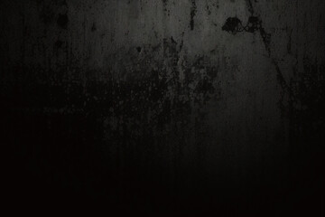 Fototapeta premium Vieux mur texture ciment fond gris noir foncé conception de couleur grise abstraite sont clairs avec fond dégradé blanc.