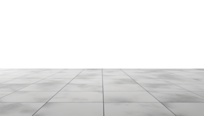 grey tile floor isolated on transparent background cutout