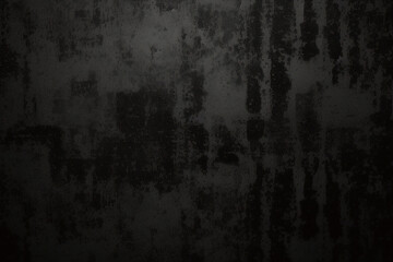 Fototapeta premium Vieux mur texture ciment fond gris noir foncé conception de couleur grise abstraite sont clairs avec fond dégradé blanc.