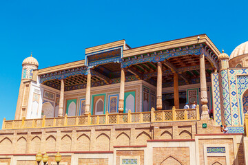 Fototapeta premium Mausoleum of President Islam Karimov in the Khazret Khizr Mosque.