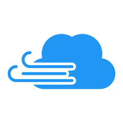 wind cloud icon symbol, weather icon