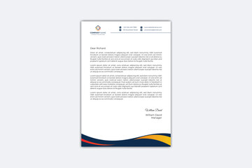 Modern business and corporate letterhead template