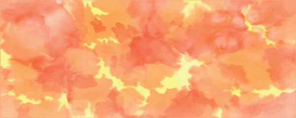 Red yellow watercolor abstract background	