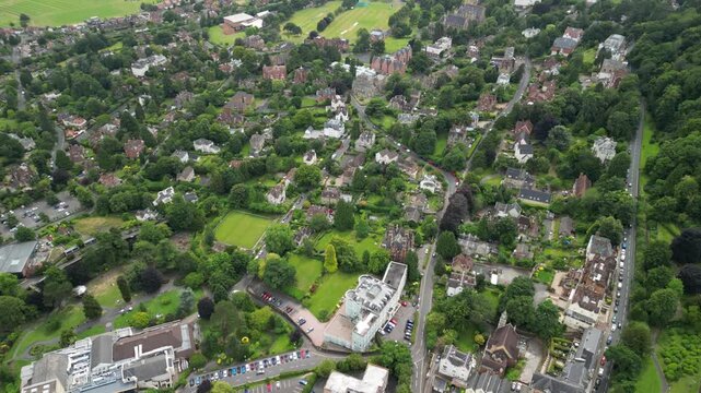 Great Malvern Aerial view