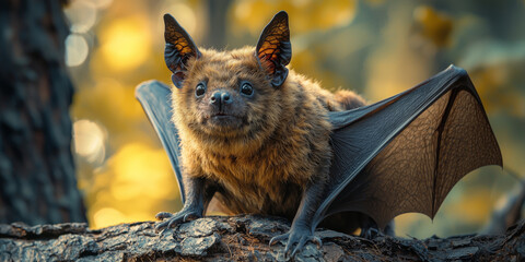 Obraz premium Western mastiff bat, in Yosemite National Park