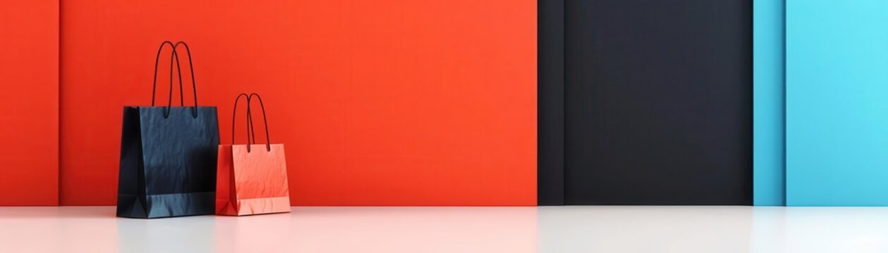 Black Friday clearance, striking promotion board, flat design illustration