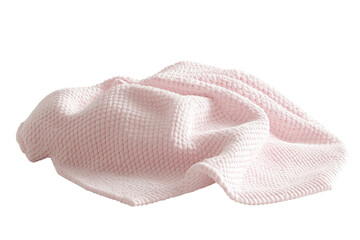 Soft pink cloth with a textured surface, ideal for use in home decor and textile design, perfect for adding a touch of elegance to any space.