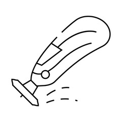 engraver multifunctional tool line icon vector. engraver multifunctional tool sign. isolated contour symbol black illustration