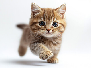 Obraz premium Portrait of a cute, playful kitten cat