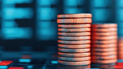 Futuristic Tax Incentives Drives Economic Growth - Digital Solutions Concept with Copy Space, Ultra HD 8K Detail