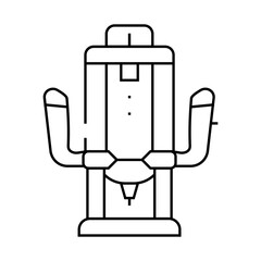 flazer tool line icon vector. flazer tool sign. isolated contour symbol black illustration