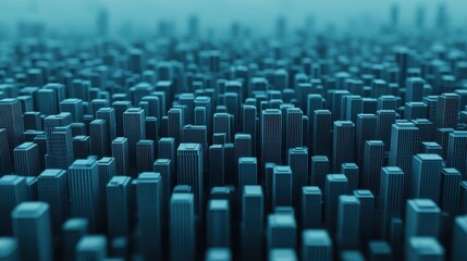 Obraz premium Digitally Enhanced Economic Disparity Visualizations in Futuristic Settings with Copy Space for Text, High Detail Resolution