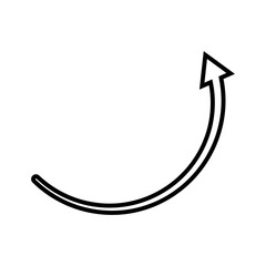 Arrow Pointing Up Icon,  Simple Icon Vector Design, best used for presentation, application, web and banner