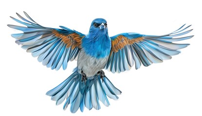 Blue Bird Flying