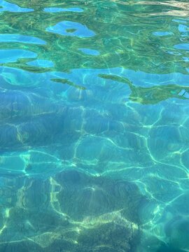 Water blue green surface background