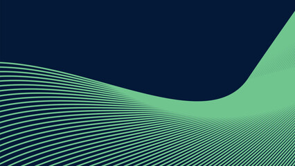 Blue light curve lines abstract background vector image