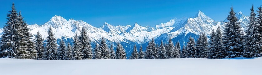 Fototapeta premium Friends sending postcards from a snowy mountain retreat, cold distant connection