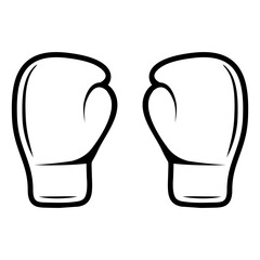 Boxing icon vector. Boxing gloves illustration sign. Sports symbol or logo.
