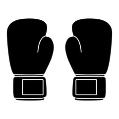 Boxing icon vector. Boxing gloves illustration sign. Sports symbol or logo.
