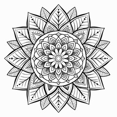 Unique Black and White Vector Illustrations Showcasing Abstract Flower Designs, Isolated Floral Elements, and Elegant Lotus Art for Creative and Minimalistic Design Applications