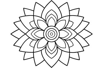 Unique Black and White Vector Illustrations Showcasing Abstract Flower Designs, Isolated Floral Elements, and Elegant Lotus Art for Creative and Minimalistic Design Applications