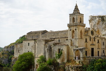 Obraz premium San Pietro Caveoso church, Matera, Basilicata, Italy