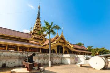 Fototapeta premium Mandalay palace of Mandalay located at Myanmar Burma