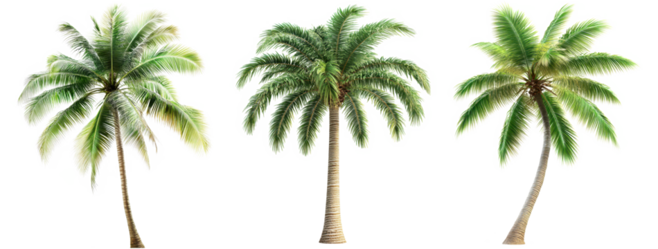 palm tree isolated on transparent background