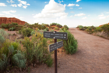 Directional Signage to Landscape Arch in Utah