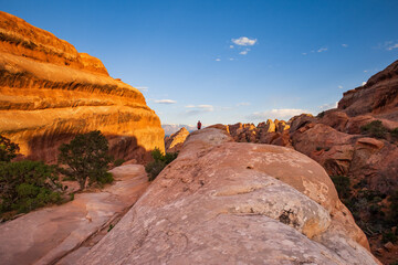 Devils Garden Trail Rock Formations in Utah