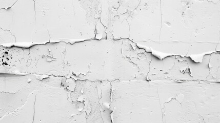 Obraz premium Texture and background of a white cement wall.