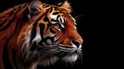 Fototapeta premium Tiger Background, Fierce And Bold