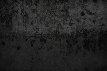 Obraz premium Textura de pared negra abstracta para fondo de patrón. imagen panorámica amplia. Textura de pared negra fondo áspero piso de concreto oscuro o fondo antiguo grunge con negro 