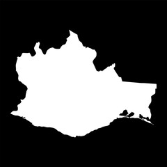 Oaxaca state map, administrative division of the country of Mexico. Vector illustration.