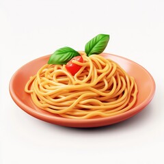 Spaghetti with Basil and Tomato