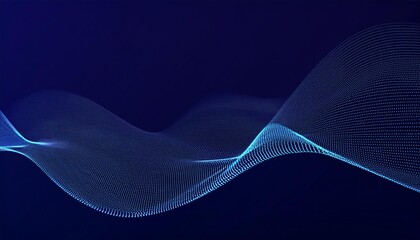 Abstract digital wave of particles. Futuristic point wave. Technology background vector. Vector illustration
