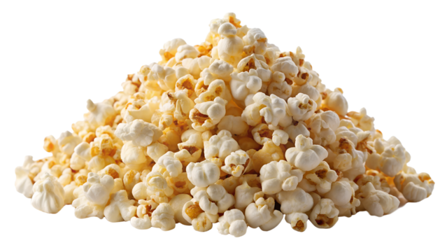 popcorn isolated on white background