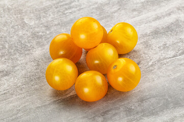 Ripe tasty yellow cherry tomato