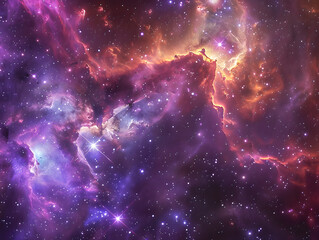 Fototapeta premium Galactic clusters with background illustration