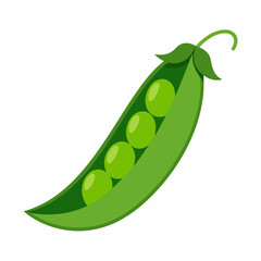 Peas art vector illustration