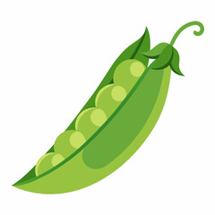 Peas art vector illustration