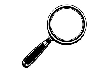 Silhouette vector design of a magnifier