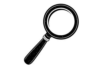 Silhouette vector design of a magnifier
