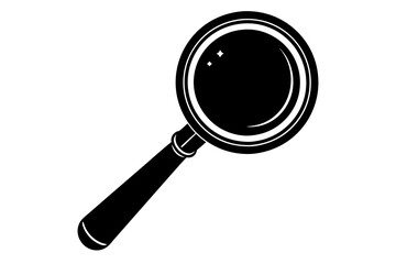 Silhouette vector design of a magnifier