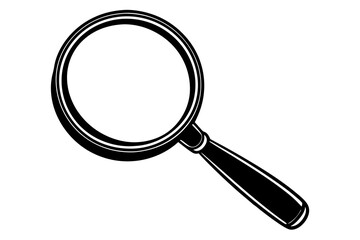 Silhouette vector design of a magnifier