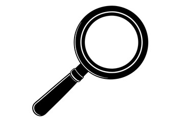 Silhouette vector design of a magnifier