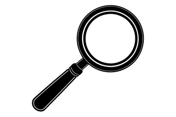 Silhouette vector design of a magnifier