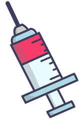 Needle with fluid