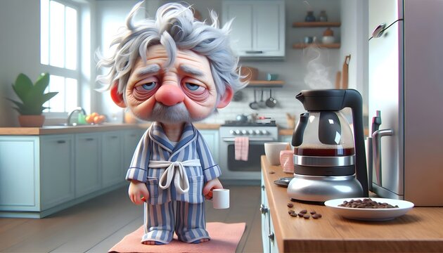 Despertar de Ternura: Ancianos y su Amor por el Caf&eacute;